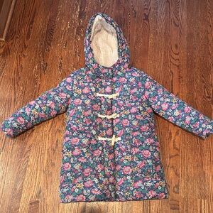 Mini Boden Longline Puffer Coat Size 6-7